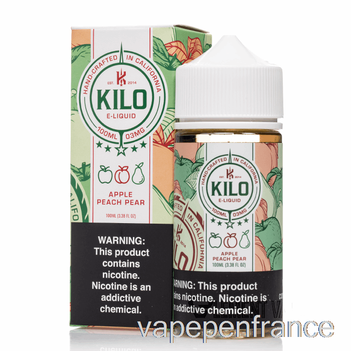 Pomme Pêche Poire - Kilo Revival - 100ml 0mg Stylo Vape